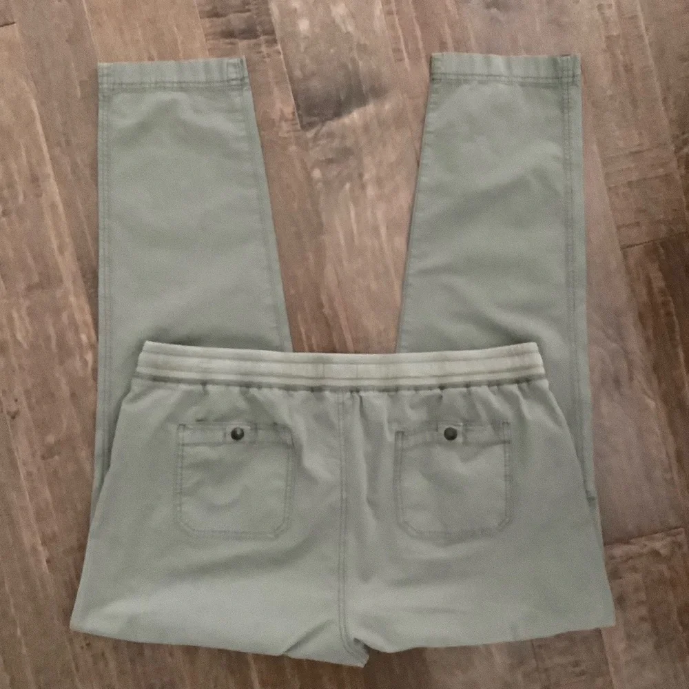 L.L. Bean 505027 Stretch Ripstop Olive Pull On Pants, Size XL Reg - Picture 6 of 9